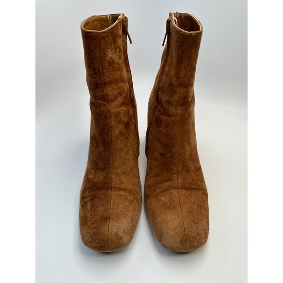 Maryam Nassir Zadeh Agnes Auburn Suede Zip Up Ankle Boots Size 39.5 EU EUC - Picture 9 of 16
